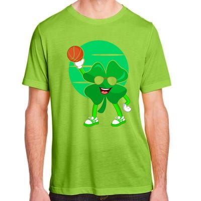 Basketball Player St Patrick's Day Irish Pride Gift Adult ChromaSoft Performance T-Shirt