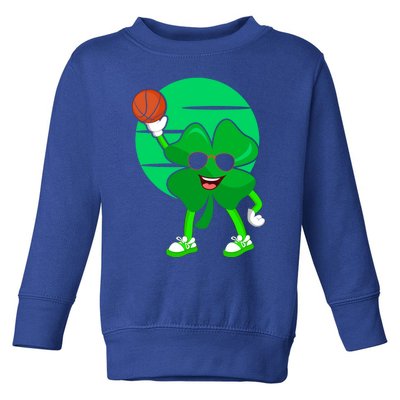 Basketball Player St Patrick's Day Irish Pride Gift Toddler Sweatshirt