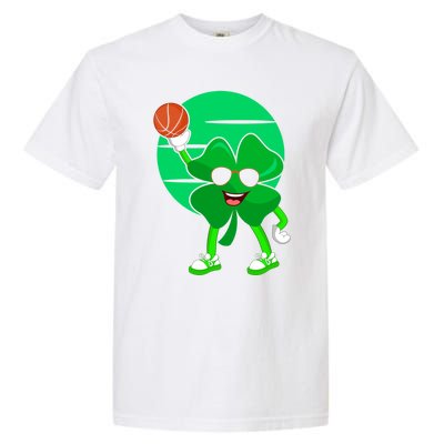 Basketball Player St Patrick's Day Irish Pride Gift Garment-Dyed Heavyweight T-Shirt