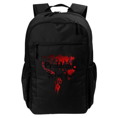 Bloody Problem Solved Halloween Daily Commute Backpack