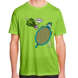 Badminton Player Screaming Shuttlecock Ahhh Badminton Gift Adult ChromaSoft Performance T-Shirt