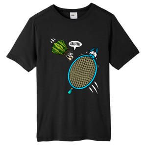 Badminton Player Screaming Shuttlecock Ahhh Badminton Gift Tall Fusion ChromaSoft Performance T-Shirt