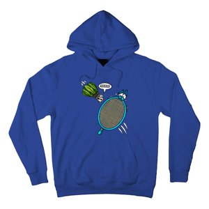 Badminton Player Screaming Shuttlecock Ahhh Badminton Gift Hoodie