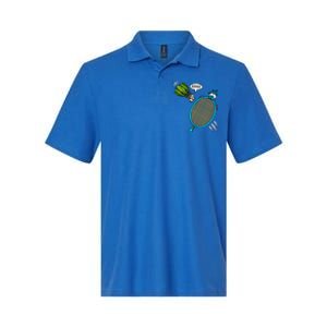 Badminton Player Screaming Shuttlecock Ahhh Badminton Gift Softstyle Adult Sport Polo