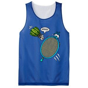 Badminton Player Screaming Shuttlecock Ahhh Badminton Gift Mesh Reversible Basketball Jersey Tank