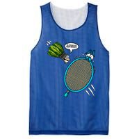 Badminton Player Screaming Shuttlecock Ahhh Badminton Gift Mesh Reversible Basketball Jersey Tank