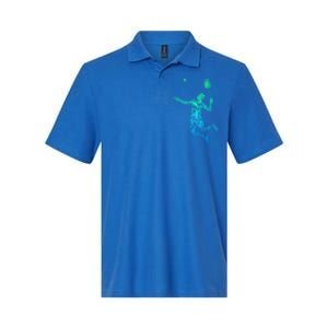 Badminton Player Shuttlecock Gift Softstyle Adult Sport Polo