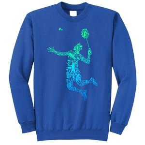 Badminton Player Shuttlecock Gift Tall Sweatshirt