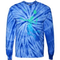 Badminton Player Shuttlecock Gift Tie-Dye Long Sleeve Shirt