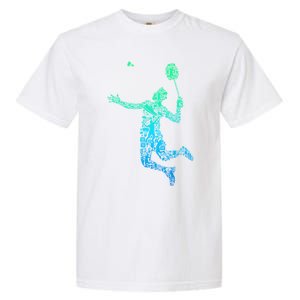 Badminton Player Shuttlecock Gift Garment-Dyed Heavyweight T-Shirt