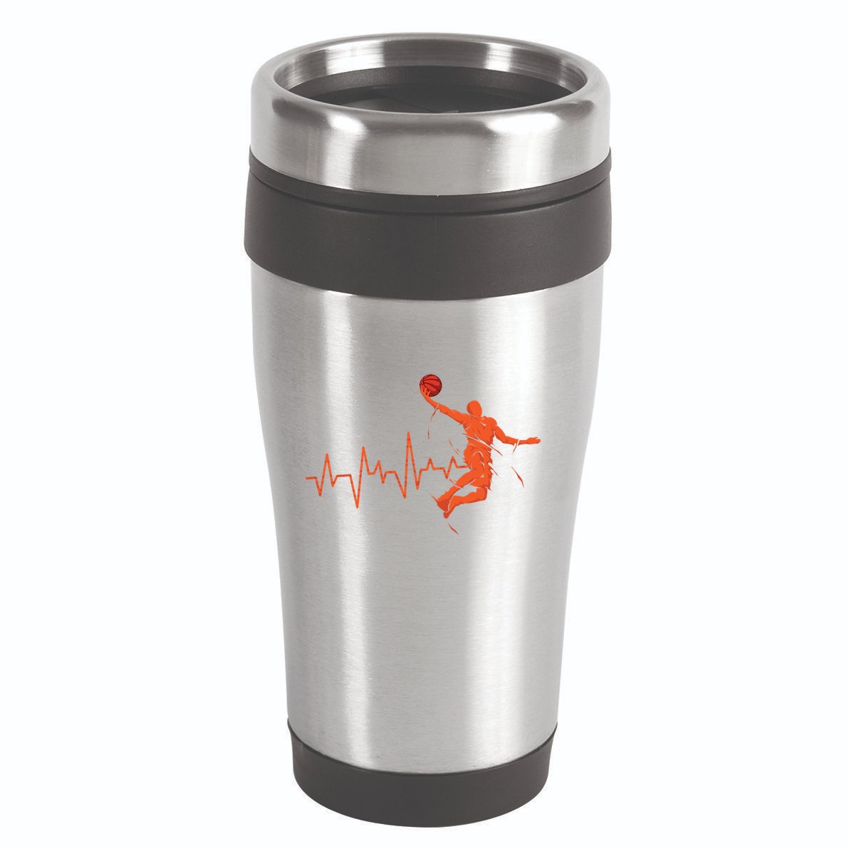 Basketball Player Streetball Sport Game Heartbeat Player Cute Gift 16oz Travel Tumbler