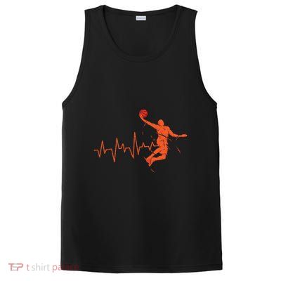 Basketball Player Streetball Sport Game Heartbeat Player Cute Gift PosiCharge Competitor Tank