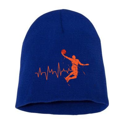 Basketball Player Streetball Sport Game Heartbeat Player Cute Gift Short Acrylic Beanie