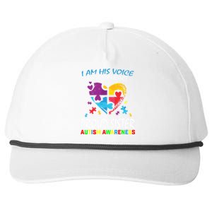 Blue Proud Sister Autism Awareness Brother Cute Gift Snapback Five-Panel Rope Hat