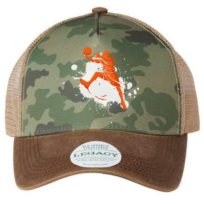 Basketball Player Slam Dunk Splash Legacy Tie Dye Trucker Hat