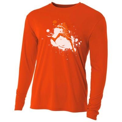 Basketball Player Slam Dunk Splash Cooling Performance Long Sleeve Crew