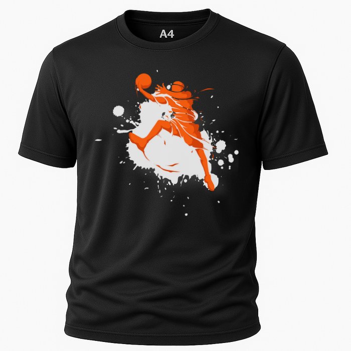 Basketball Player Slam Dunk Splash Performance Shirt