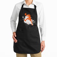 Basketball Player Slam Dunk Splash Apron