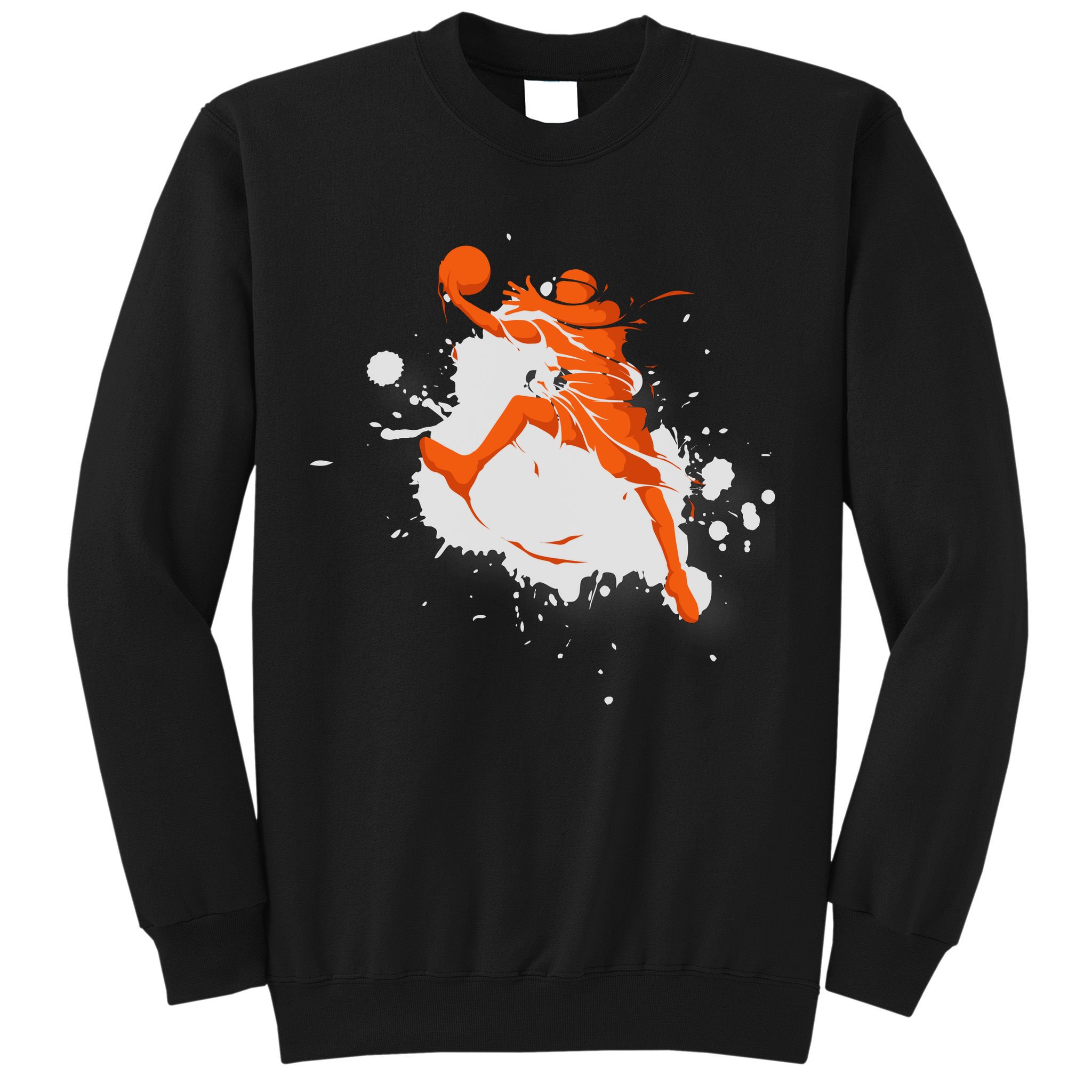 Basketball Player Slam Dunk Splash Sweatshirt