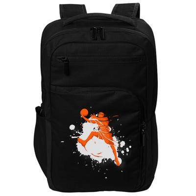 Basketball Player Slam Dunk Splash Impact Tech Backpack