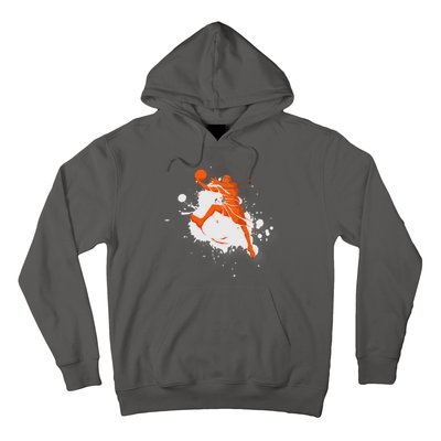 Basketball Player Slam Dunk Splash Hoodie