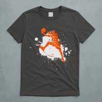 Basketball Player Slam Dunk Splash T-Shirt