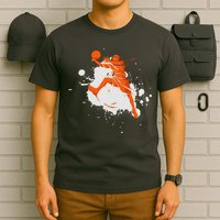 Basketball Player Slam Dunk Splash T-Shirt