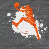 Basketball Player Slam Dunk Splash T-Shirt