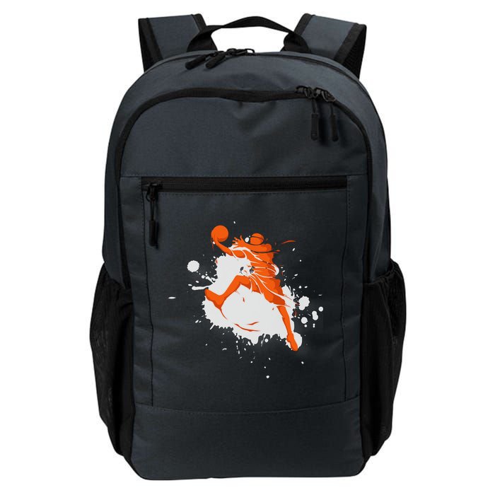 Basketball Player Slam Dunk Splash Backpack
