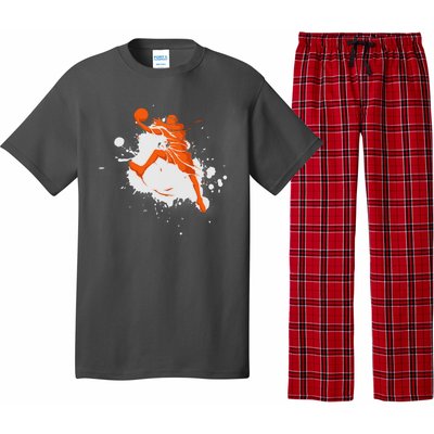 Basketball Player Slam Dunk Splash Pajama Set