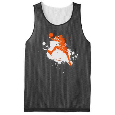 Basketball Player Slam Dunk Splash Mesh Reversible Basketball Jersey Tank