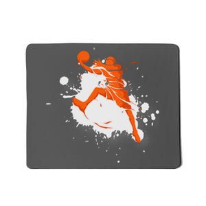 Basketball Player Slam Dunk Splash Mousepad