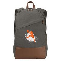 Basketball Player Slam Dunk Splash Cotton Canvas Backpack