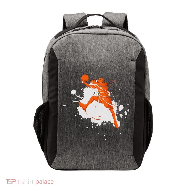 Basketball Player Slam Dunk Splash Vector Backpack