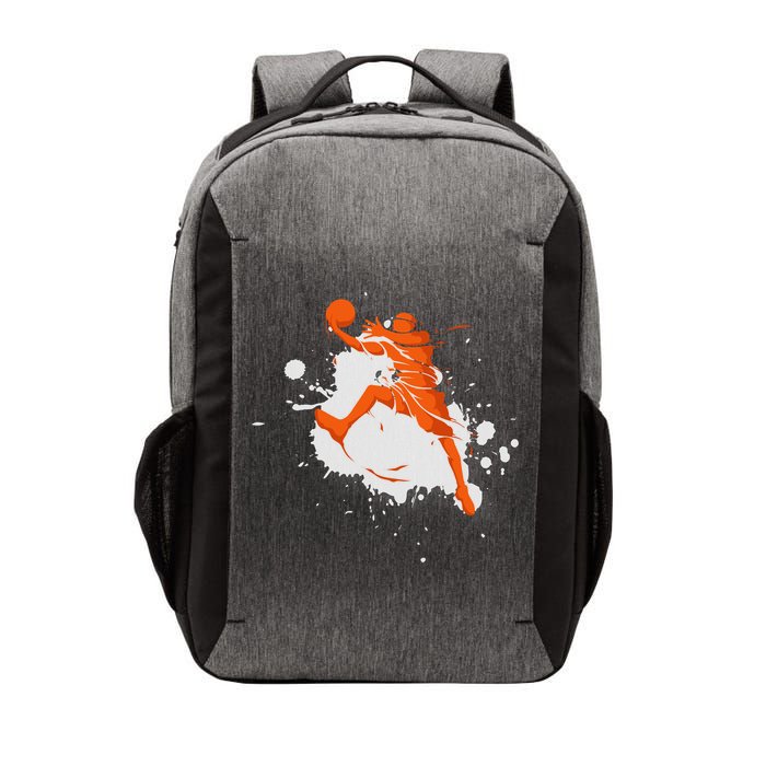 Basketball Player Slam Dunk Splash Vector Backpack