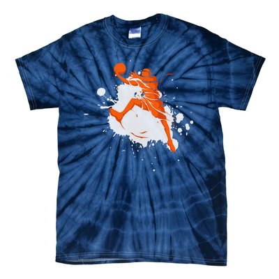 Basketball Player Slam Dunk Splash Tie-Dye T-Shirt