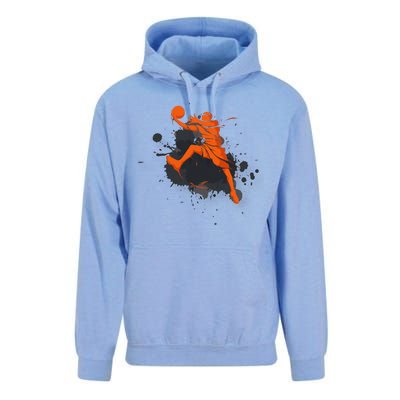 Basketball Player Slam Dunk Splash Unisex Surf Hoodie