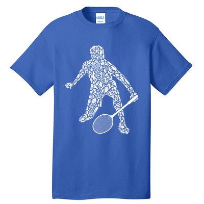 Badminton Player Shuttlecock Dad Badminton Great Gift Tall T-Shirt