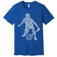 Badminton Player Shuttlecock Dad Badminton Great Gift Premium T-Shirt