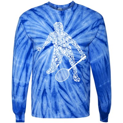 Badminton Player Shuttlecock Dad Badminton Great Gift Tie-Dye Long Sleeve Shirt