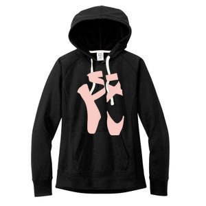 Ballet Pointe Shoes Point Ballerina Women Girl Women's Fleece Hoodie