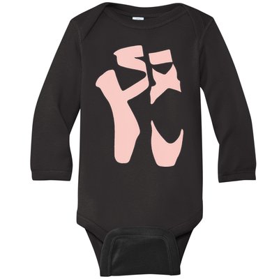 Ballet Pointe Shoes Point Ballerina Women Girl Baby Long Sleeve Bodysuit