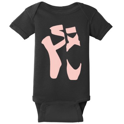 Ballet Pointe Shoes Point Ballerina Women Girl Baby Bodysuit