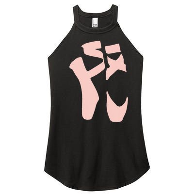 Ballet Pointe Shoes Point Ballerina Women Girl Women’s Perfect Tri Rocker Tank