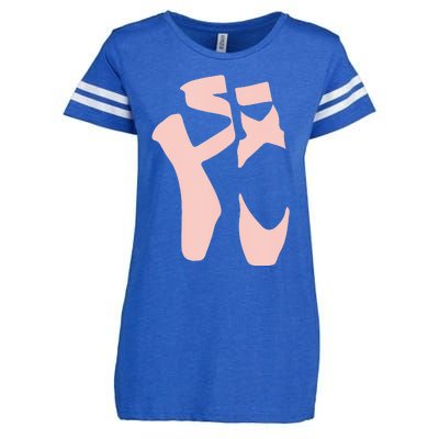 Ballet Pointe Shoes Point Ballerina Women Girl Enza Ladies Jersey Football T-Shirt