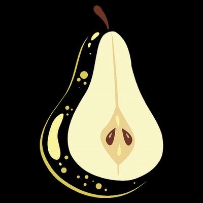 Big Pear Sliced Costume Cute Easy Fruits Halloween Gift T-Shirt