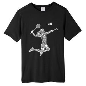 Badminton Player Shuttlecock Gift Tall Fusion ChromaSoft Performance T-Shirt