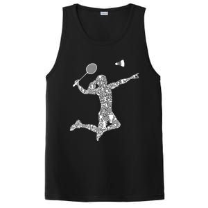 Badminton Player Shuttlecock Gift PosiCharge Competitor Tank