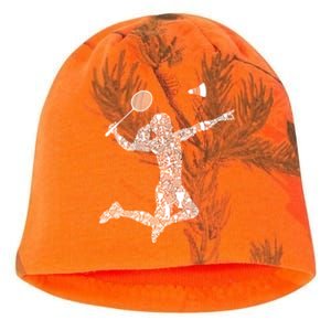 Badminton Player Shuttlecock Gift Kati - Camo Knit Beanie