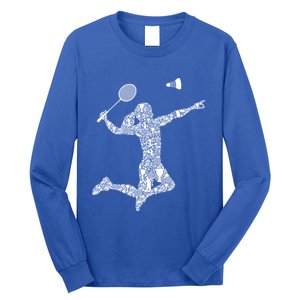 Badminton Player Shuttlecock Gift Long Sleeve Shirt